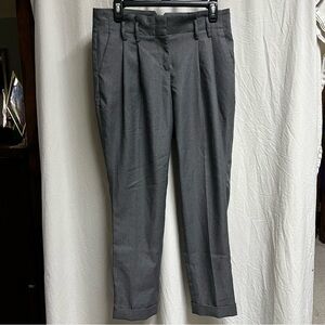 ANNE KLEIN Dark Gray Dress Pants Trousers Pleated Front Pockets High Waist 6